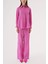 Pembe Kraşlı Pantalon Gömlek Takım 12352 2