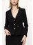 Siyah Uzun Etek ve Blazer Ceketli Ikili Takım 12281 8