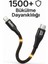 BA-02 Type-C Lightning Standlı Koruyuculu Örgülü Hızlı Şarj Data Kablosu 27W 1.2m 2