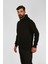 |kapüşonlu Sweatshirt| Fleto Cep Detaylı Reflektör Baskılı Şardonlu 2