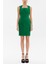 Yeşil Dar Kesim Mini Elbise 91170 6