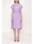 Lila Poplin Gömlek Elbise 93528 6
