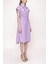 Lila Poplin Gömlek Elbise 93528 7