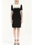 Siyah Kısa Kollu Dar Kesim Mini Elbise 91399 1