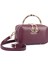 Kadın Mini El ve Çapraz Çanta Bordo (En :18 cm Boy:10 Cm) 1