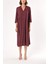 Bordo Bol Kesim Elbise 93952 7
