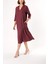 Bordo Bol Kesim Elbise 93952 1