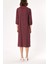 Bordo Bol Kesim Elbise 93952 4