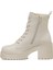 TRX24K-683 4pr Bej Kadın Topuklu Bot 11