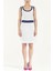 Beyaz Metalli Pamuk Mini Elbise 90799 1