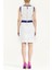 Beyaz Metalli Pamuk Mini Elbise 90799 4