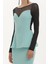 Yeşil Tüllü Örme Mini Elbise 91097 3