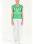 Yeşil Baskılı Basic Tshirt 19612 1