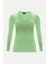 Yeşil Kristal Taşlı Örme Bluz 18957 10