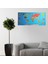 Renkli atlas Dünya haritası Manyetik Yapıştırıcı Gerektirmeyen Duvar Stickerı 118 cm * 56 cm (5263) 3