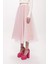 Açık Pembe Beli Lastikli Organze Etek 81205 3