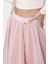 Açık Pembe Beli Lastikli Organze Etek 81205 5