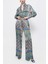 Desenli Beli Lastikli Bol Kesim Pantolon 41625 6