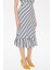 Çizgili Diz Altı Düz Dar Etek 81124 3