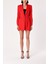 Kırmızı Dar Kesim Blazer Ceket 61153 1