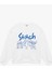Stitch Lisanslı Bisiklet Yaka Baskılı Oversize Sweatshirt 1