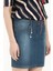 Lacivert Dar Kesim Denim Etek 80417 8