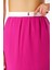 Fuşya Beli Lastikli Dar Kesim Etek 80415 5