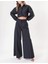 Siyah Beli Lastikli Bol Kesim Pantolon 41629 6