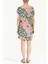 Pembe Desenli Örme Mini Elbise 91021 4