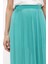 Su Yeşili Piliseli Şifon Etek 80513 9