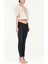 Lacivert Fermuarlı Dar Kesim Denim Pantolon 41501 2