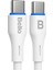 BA-01 Type-C Type-C Beyaz Hızlı Şarj Data Kablosu 100W 1.2m 2