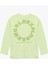 Pamuklu Baskılı Uzun Kollu Bisiklet Yaka Oversize Sweatshirt 2