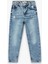 Cep Detaylı Yıpratılmış Detaylı Mom Fit Pamuklu Denim Pantolon 1