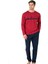 6104 Erkek Bordo Uzun Kollu Bisiklet Yaka Pijama Takımı 1