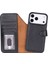 Bloomcase Magic Wallet Obsidian Black Apple iPhone 17 Pro (6.3") Hakiki Deri Çıkarılabilir Cüzdanlı Telefon Kılıfı 1