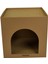 Karton Kedi Evi ve Tırmalama Kutusu 32X32X32 cm –çift Fonksiyonlu Kedi Evi ve Tırmalaması 3