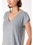 Gri V Yaka Basic Tshirt 19713 5
