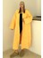 Oversize Kalın Triko Uzun Hırka Sarı 8274 1