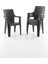 Efes 4'lü Rattan Sandalye Siyah 1