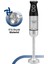 Güçlü 1500W Çelik Çubuk Blender Seti 4 Bıçaklı GM-7205 Siyah 6