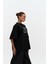 Baddie Oversize Siyah T-Shirt 4