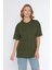 Erkek Bisiklet Yaka %100 Pamuk Oversize T-Shirt 6