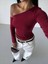 Omuz Detaylı Kollu Bluz Bordo F2336 3