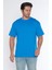 Erkek Bisiklet Yaka %100 Pamuk Oversize T-Shirt 1