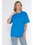 Erkek Bisiklet Yaka %100 Pamuk Oversize T-Shirt 6