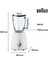 Beyaz 800W Cam Sürahi Blender, Pratik ve Şık Smoothie Hazırlama Cihazı 3