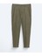 Haki Dokuma Jogging Fit Casual Yün Karışımlı Pantolon 1