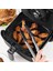 Siyah Isıya Dayanıklı Yıkanılabilir Silikon Fırın ve Airfryer Yuvarlak Model Pişirme Matı 20 cm 3
