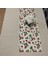 Çilek Desenli Runner, Duck Kumaş Runner, Su ve Leke Itici | Dayanıklı, Modern Tasarım 35X120 cm 4